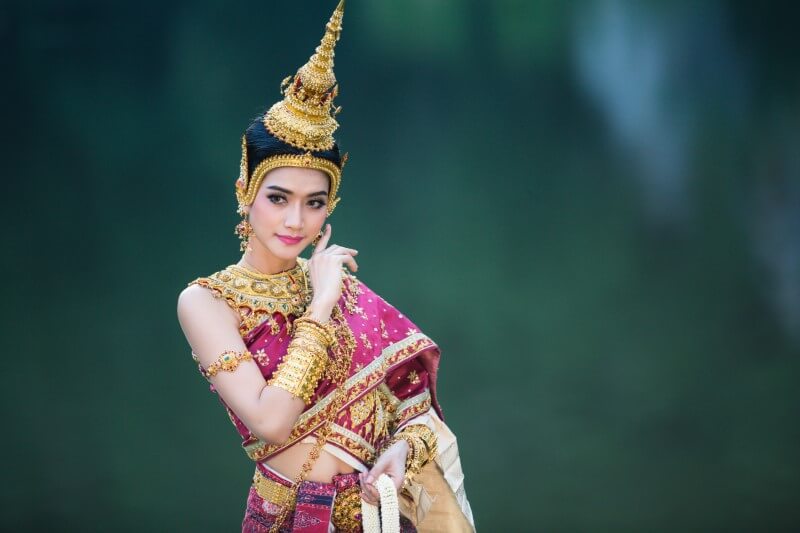 Traditionelle Thailändische Frau